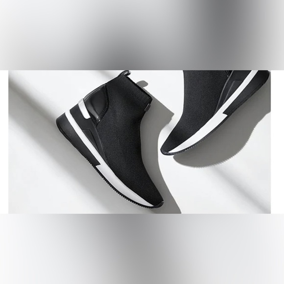 Michael Kors Skyler Wedge Sneakers - Picture 11 of 12